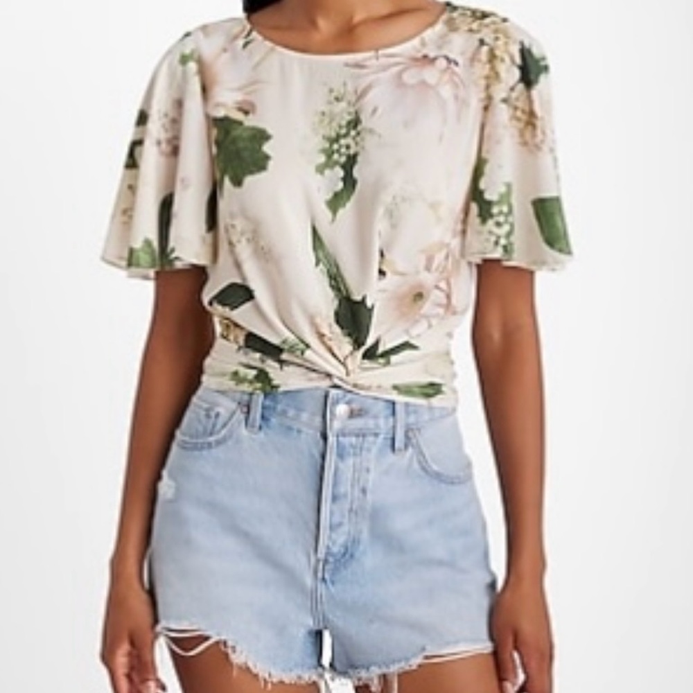 Floral Cream Top